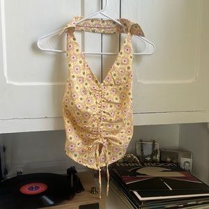 Collared Halter Top